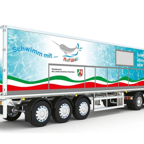 Narwali-Schwimmcontainer des Landes NRW