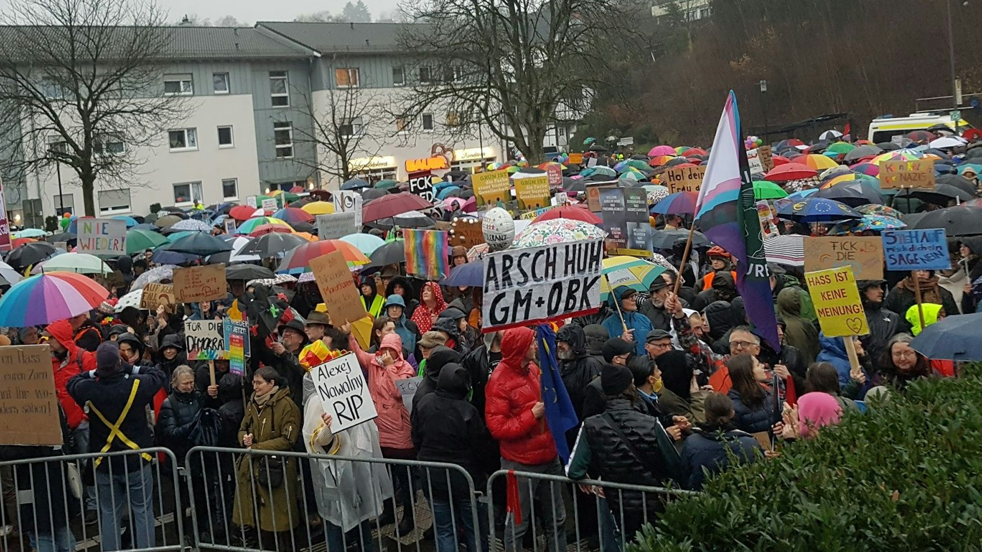 600 Menschen demonstrierten in Kürten.