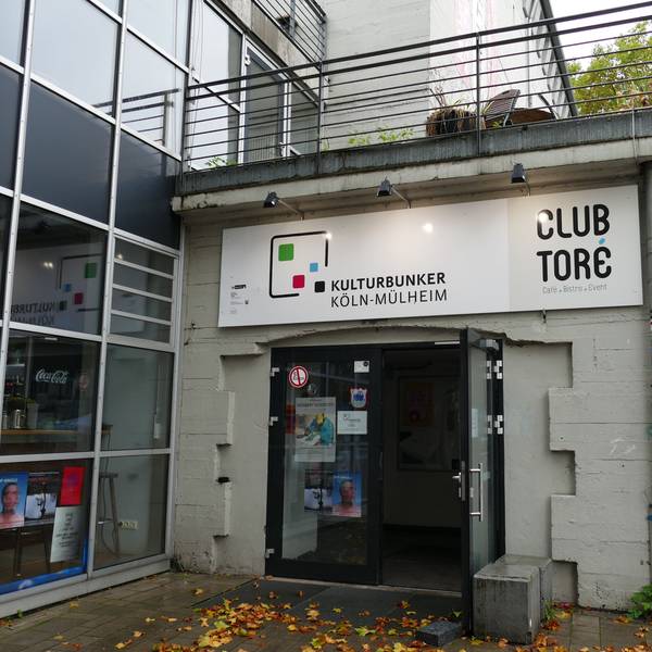 Ansicht des Eingangs zum Kulturbunker in Köln-Mülheim