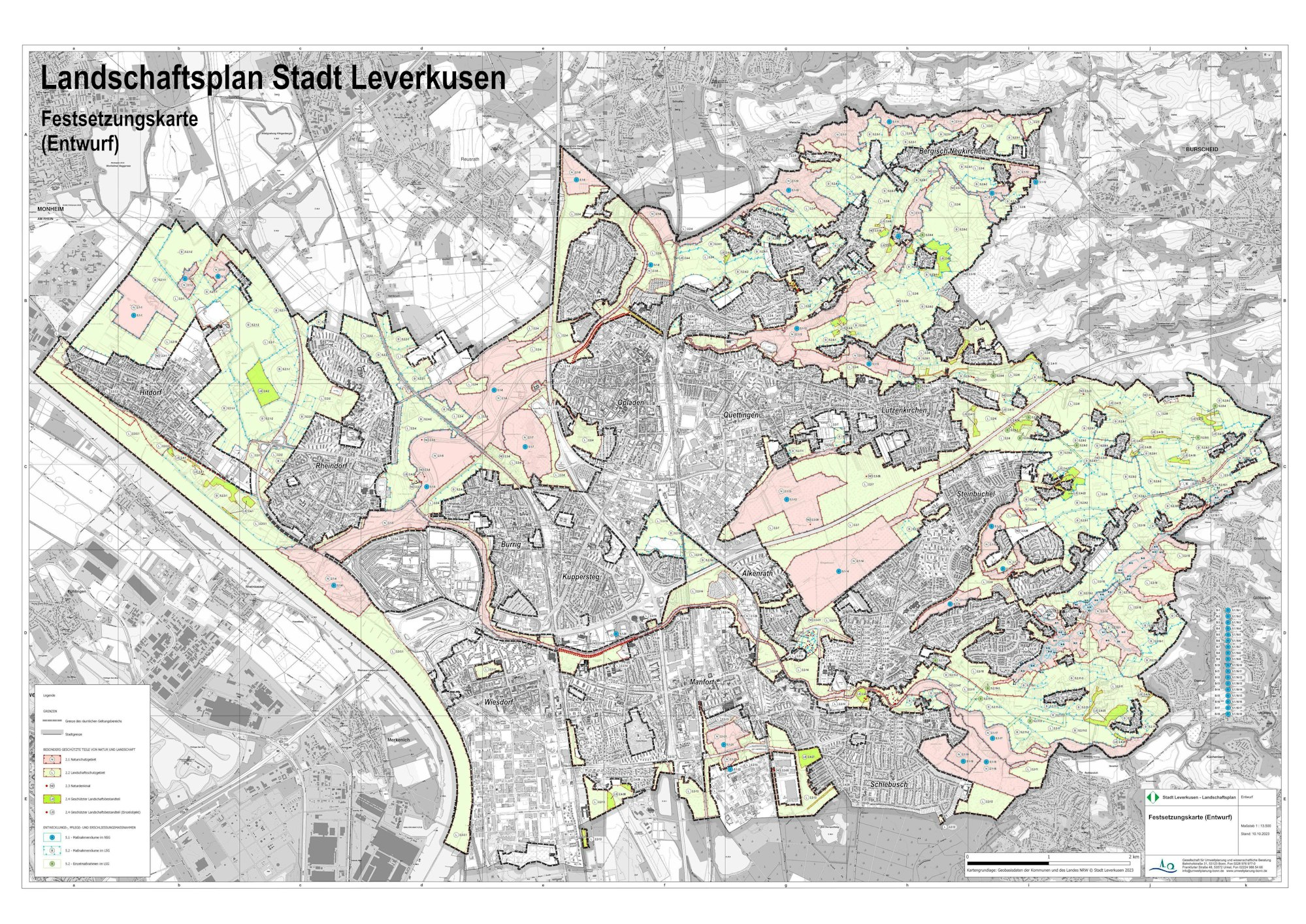 Der Landschaftsplanentwurf Stadt Leverkusen