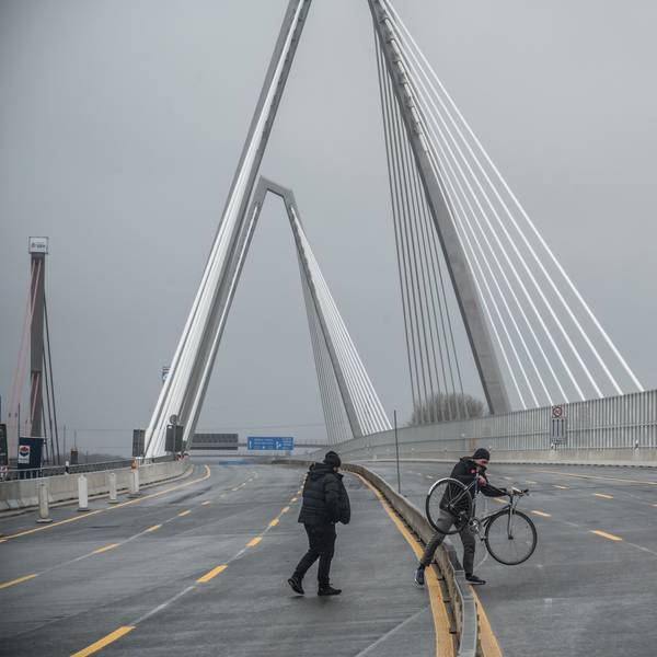 Am Nachmittag des 4. Februar wurde die Leverkusener Autobahnbrücke freigegeben. Foto: Ralf Krieger