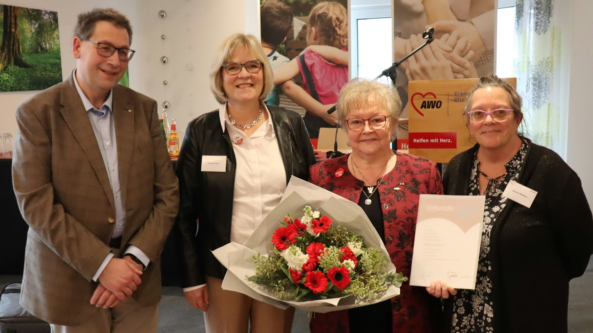 Von links: Ralph Kühr, Evelyn Timm, Beate Ruland und Alwine Pfefferle.