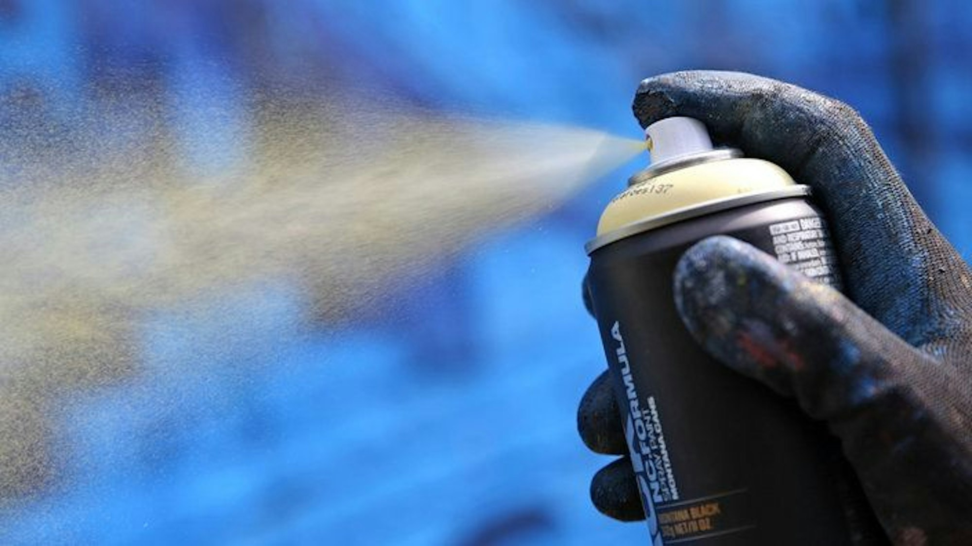 Auf dem Foto ist eine Spraydose zu sehen.