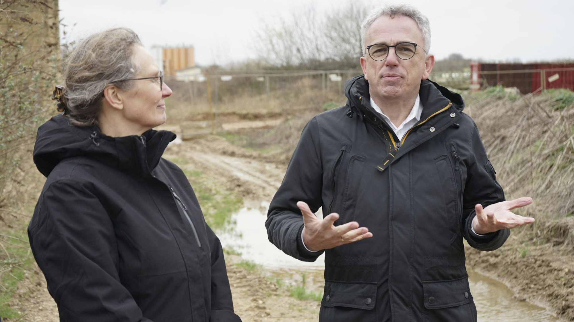 Grünen-Landtagsabgeordnete Antje Grothus und Volkhart Wille.