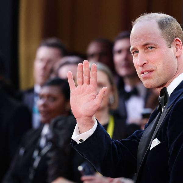 Prinz William auf dem Roten Teppich der BAFTAs in London.