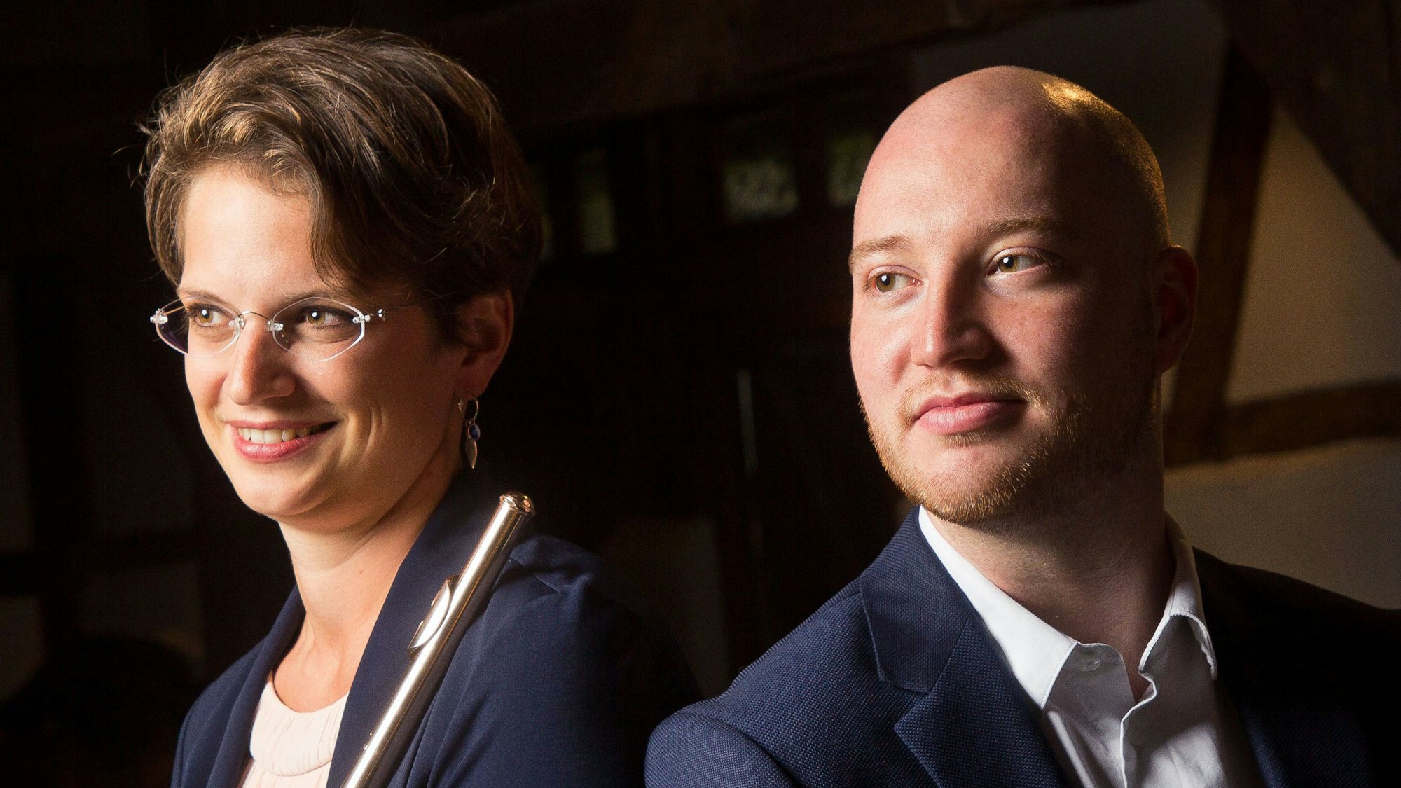 Helen Dabringhaus und Sebastian Berakdar: 20. Tauftagskonzert für Johann Wilhelm Wilms in Witzhelden / Leichlingen / Musizierende: Helen Dabringhaus und Sebastian Berakdar.