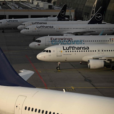 Maschinen des Lufthansa-Konzerns am Dienstag in Frankfurt am Main.