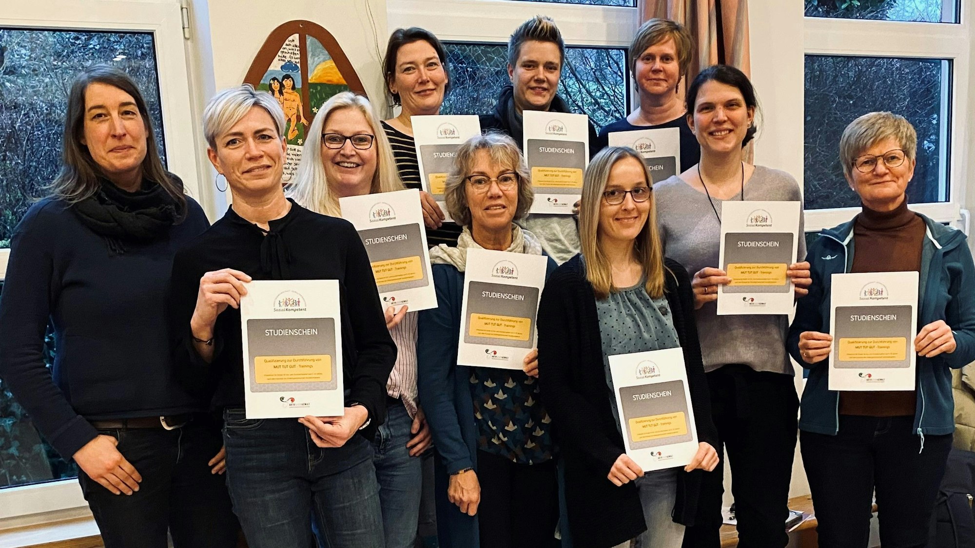 Die zertifizierten Mut-Trainerinnen.