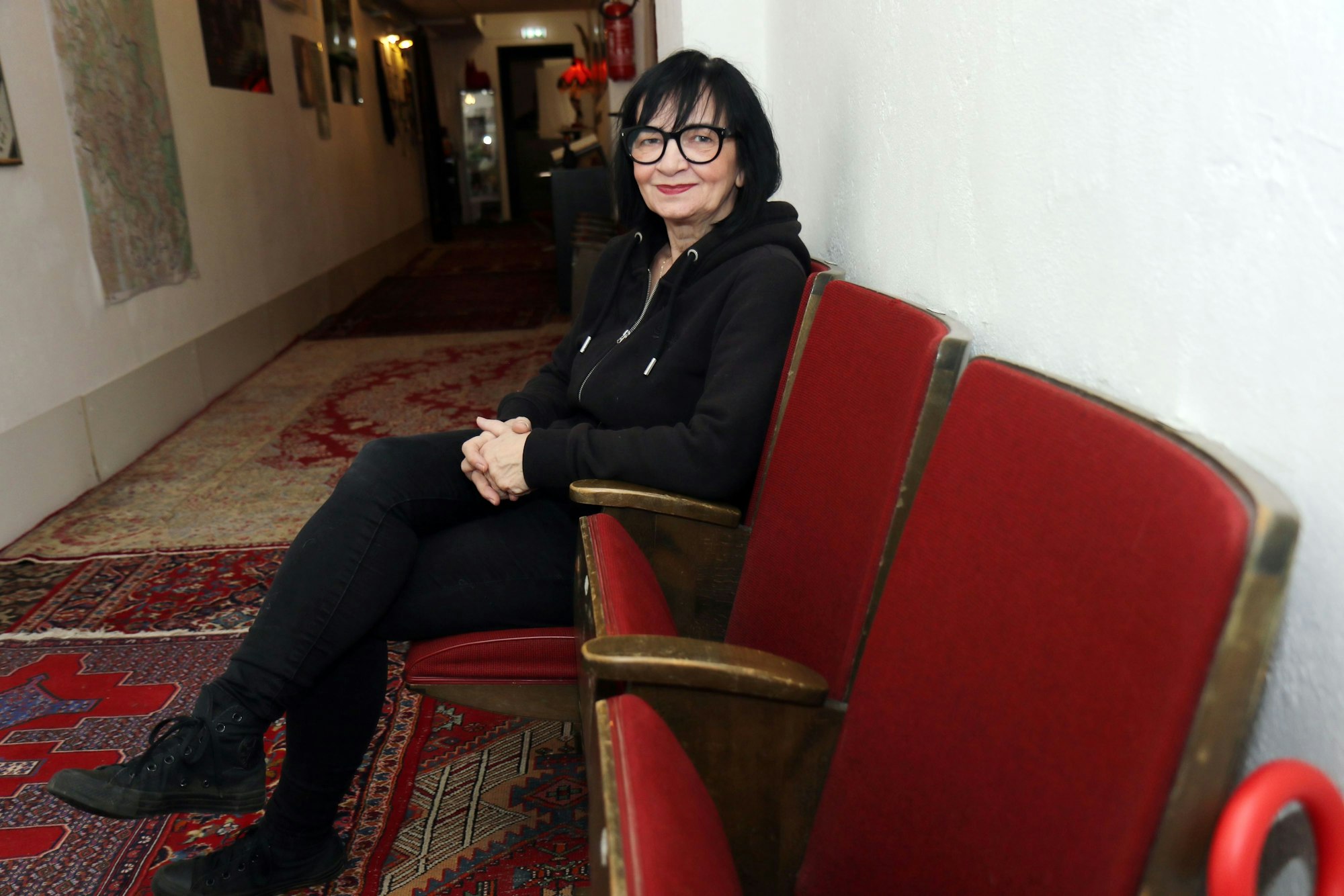 Marina Barth ist nicht nur Kabarettistin und Theaterschauspielerin, sie leitet auch das Klüngelpütz-Theater an der Gertrudenstraße.