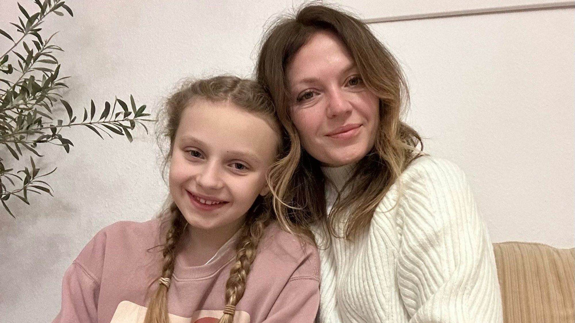 Porträt von Svitlana Tereshchenko und ihre Tochter Kateryna