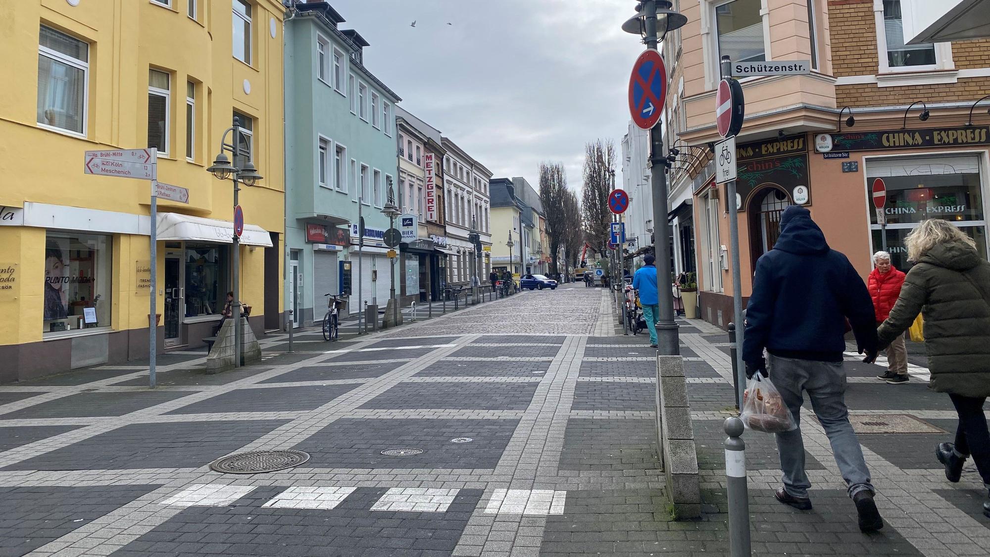 Zu sehen ist die Kreuzung von Schützen- und Kölnstraße.