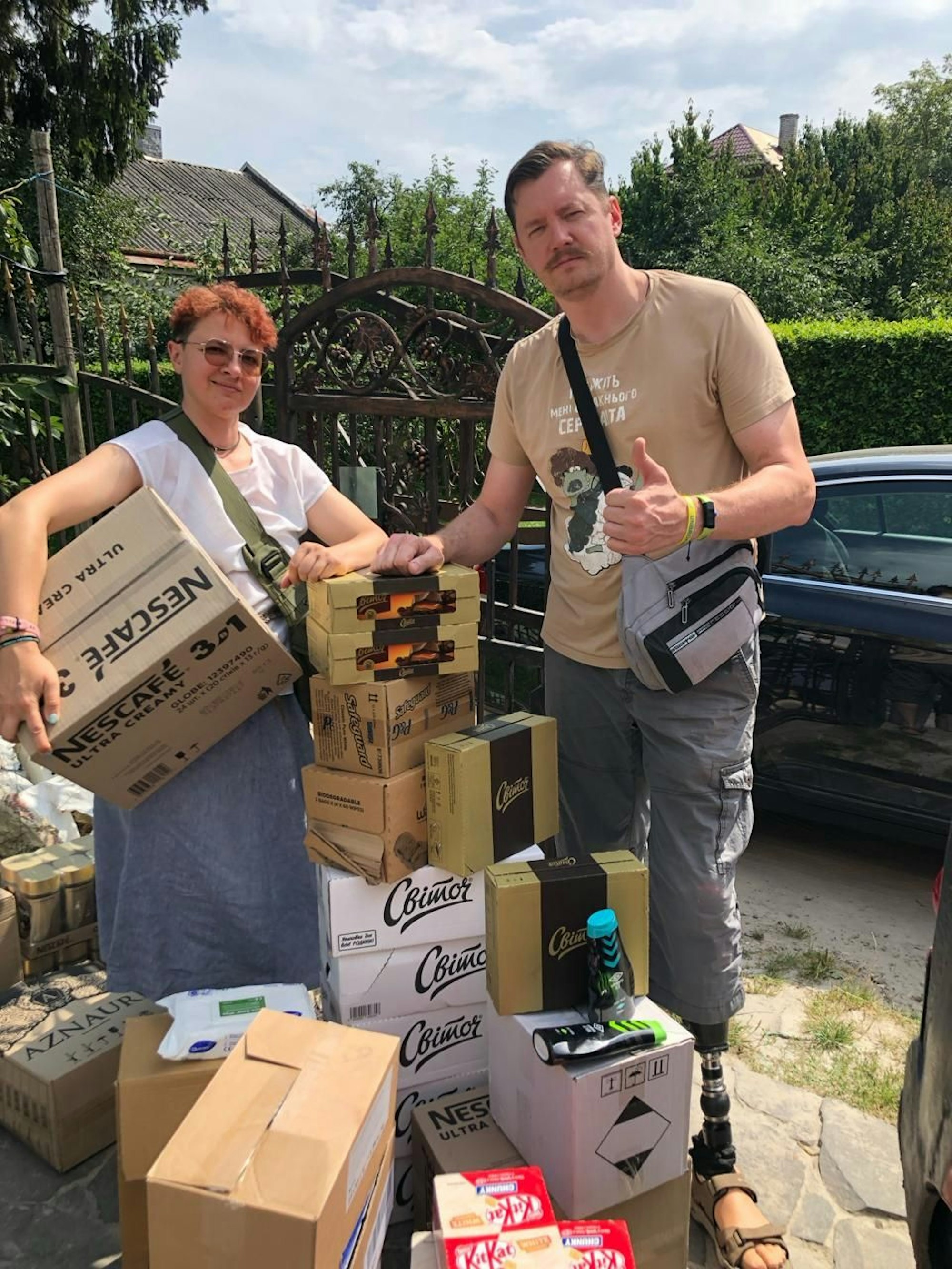 Porträt von Mykola Hryhorenko und seiner Frau Orysia