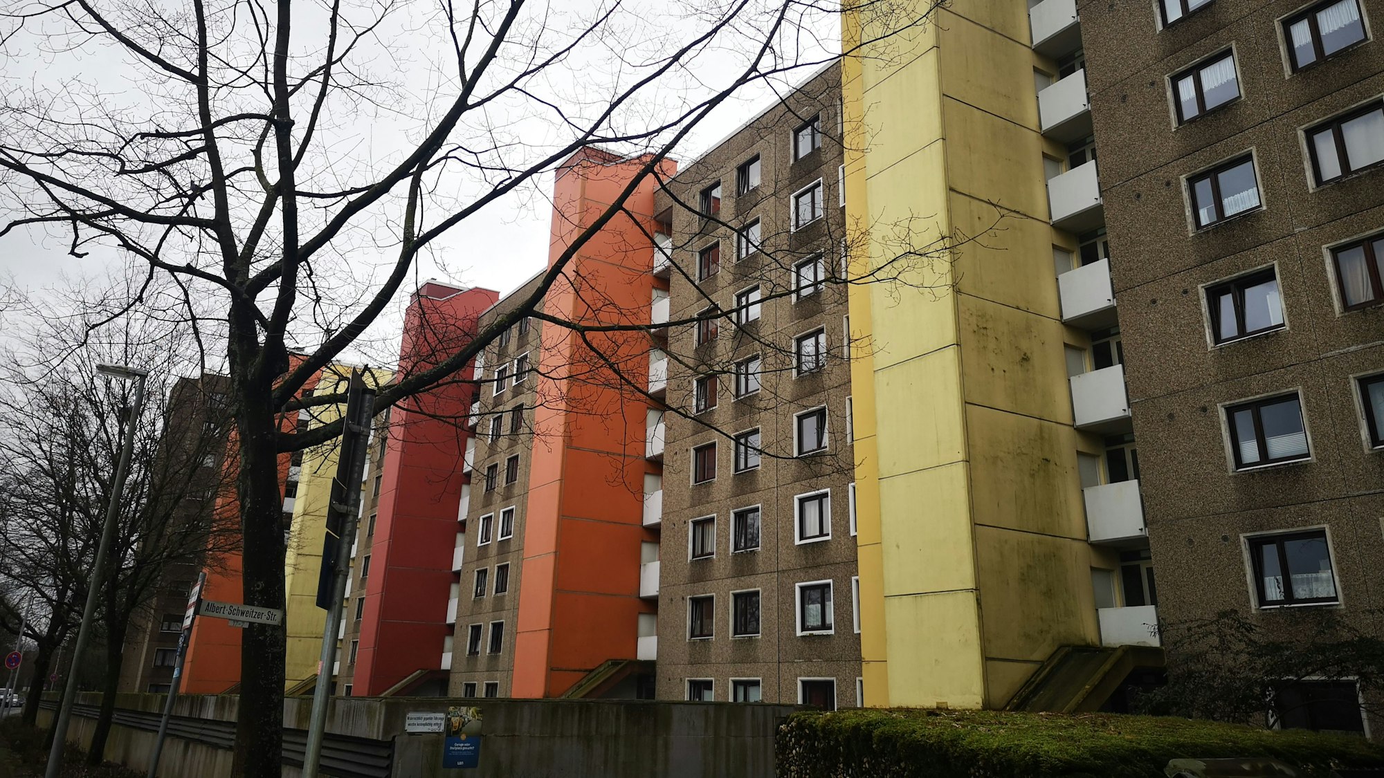 Die LEG-Siedlung in Leverkusen Steinbüchel.