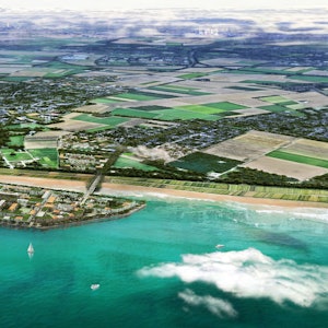 Das Seeufer des zukünftigen Hambachsees.