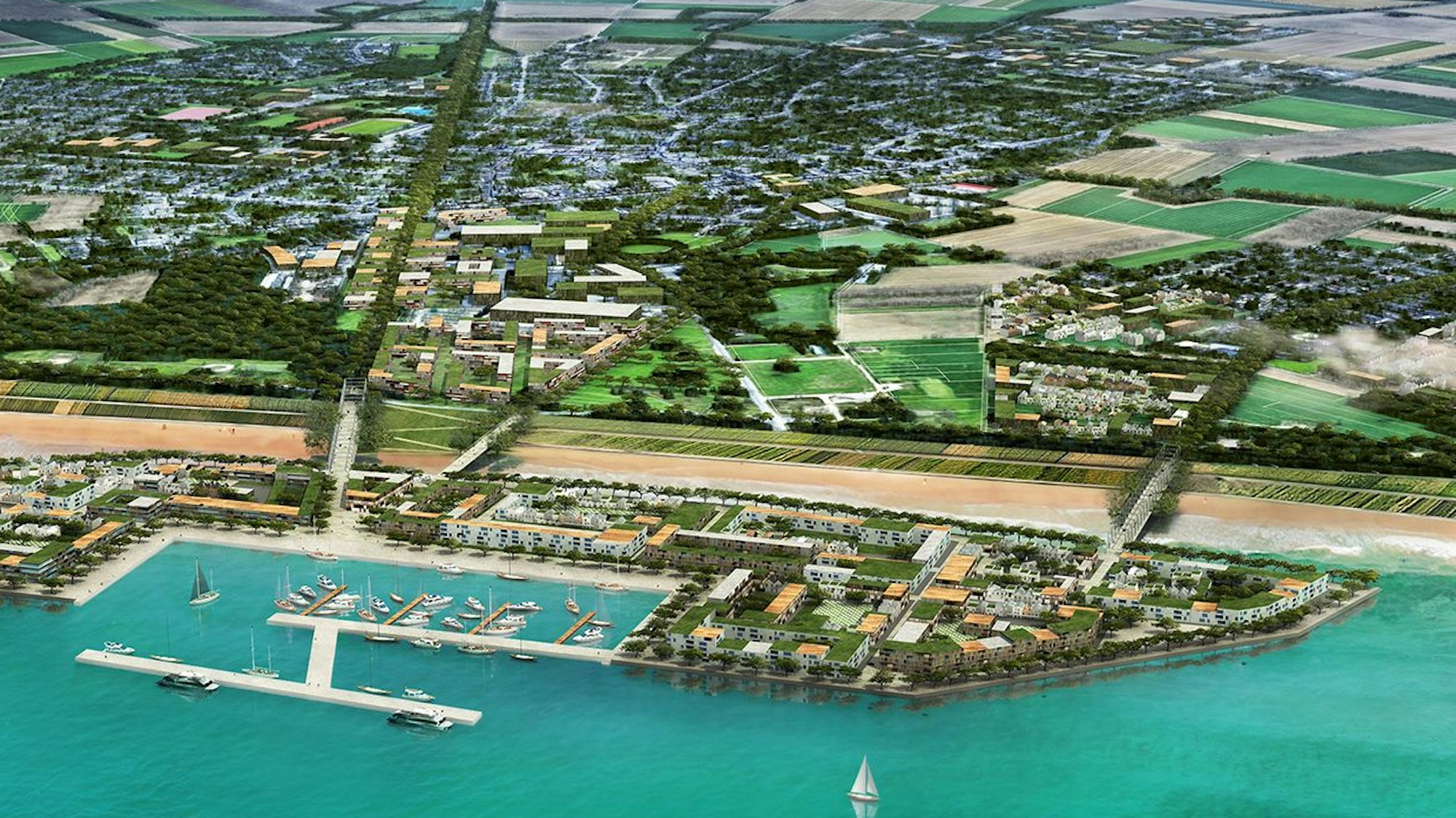 Das Seeufer des zukünftigen Hambachsees.