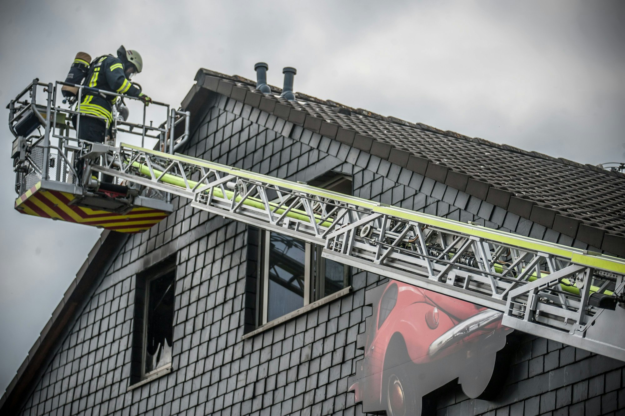 Ein Brand im Overfeldweg 2022.