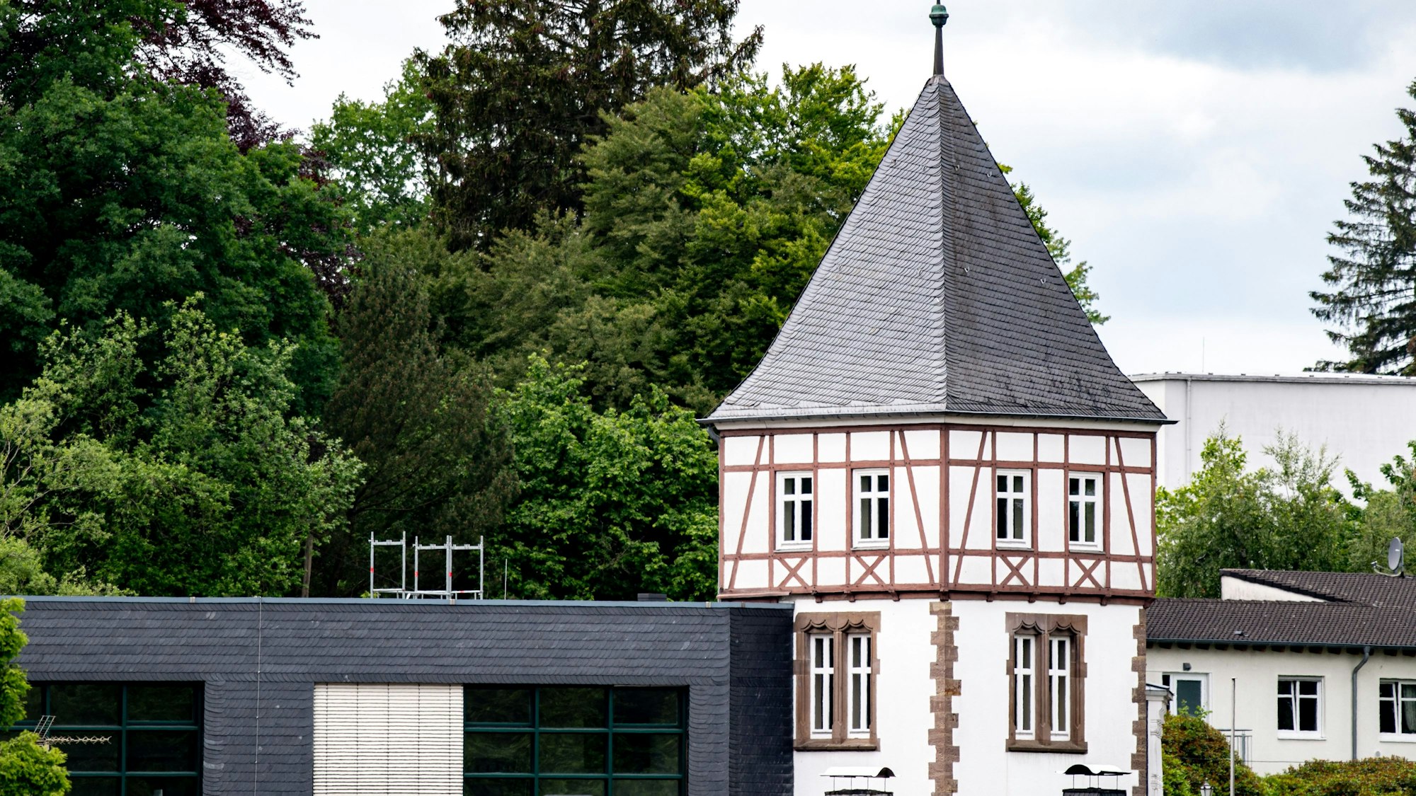 Der Turm des Gerichtsgebäudes in Wipperfürth.