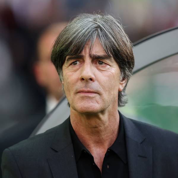Finale, Olympiastadion. Der ehemalige Bundestrainer Joachim Löw vor dem Spiel. Löw spricht über die Ausmusterung von Max Kruse vor der WM 2014.