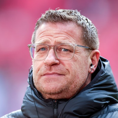 ARCHIV - 11.03.2023, Sachsen, Leipzig: Fußball: Bundesliga, 24. Spieltag, RB Leipzig - Borussia Mönchengladbach in der Red-Bull-Arena. Max Eberl, damals Leipzigs Sportdirektor, steht vor dem Spiel.