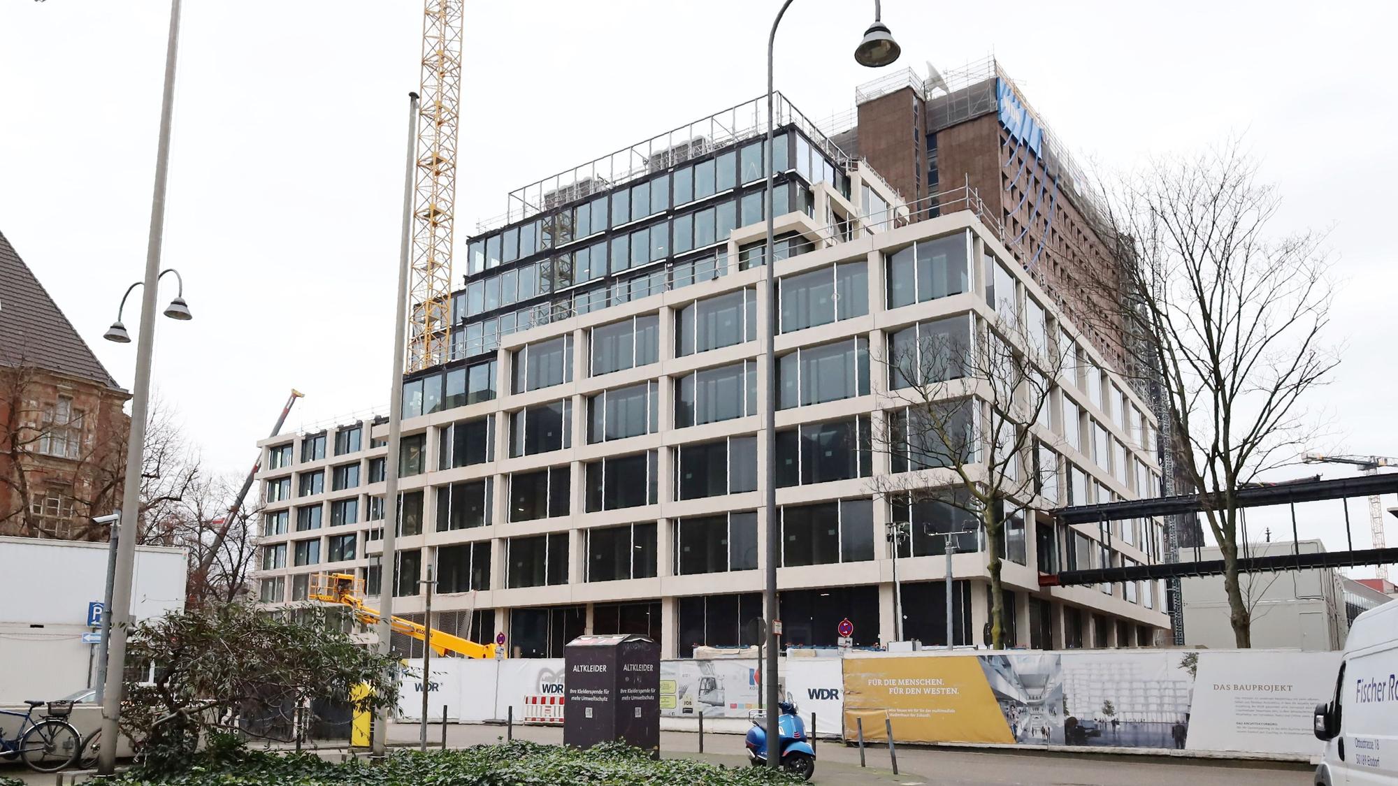 Die Baustelle des WDR-Filmhauses.