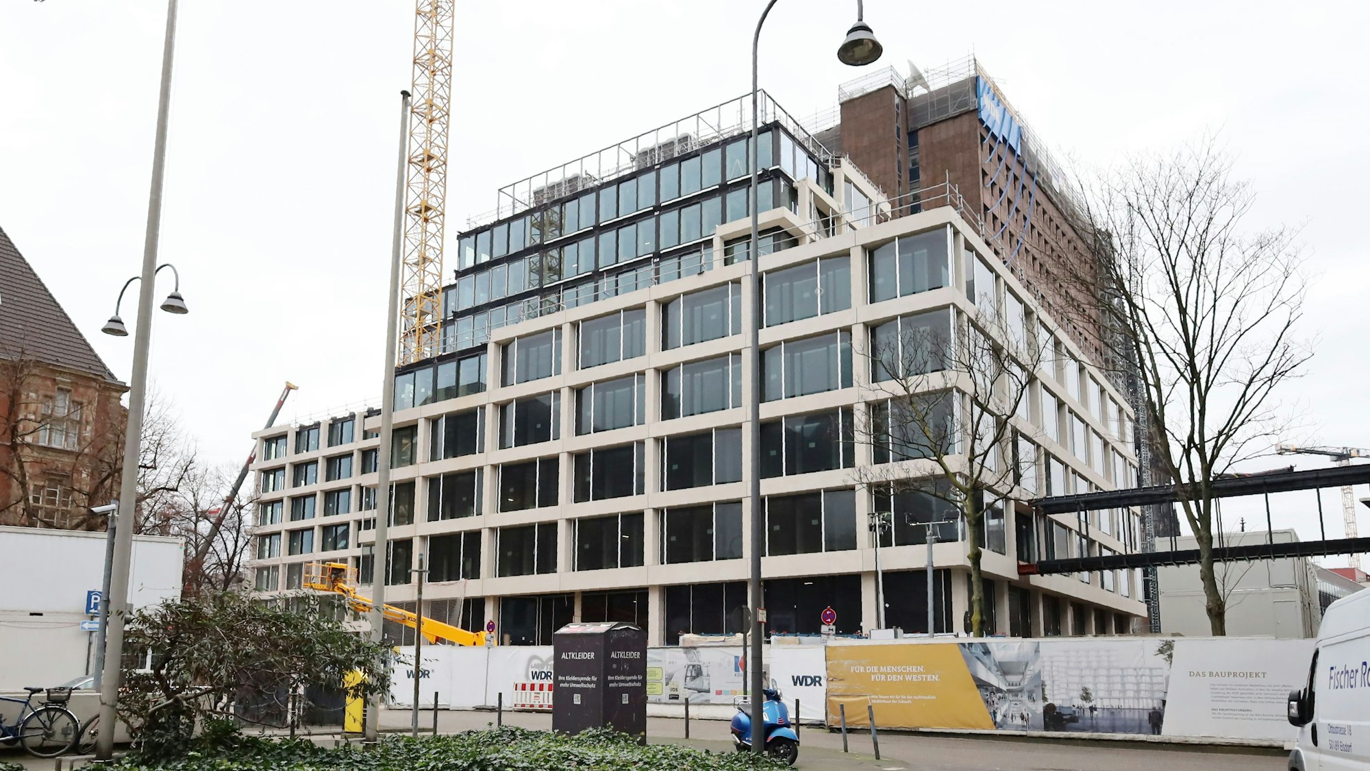 Die Baustelle des WDR-Filmhauses.