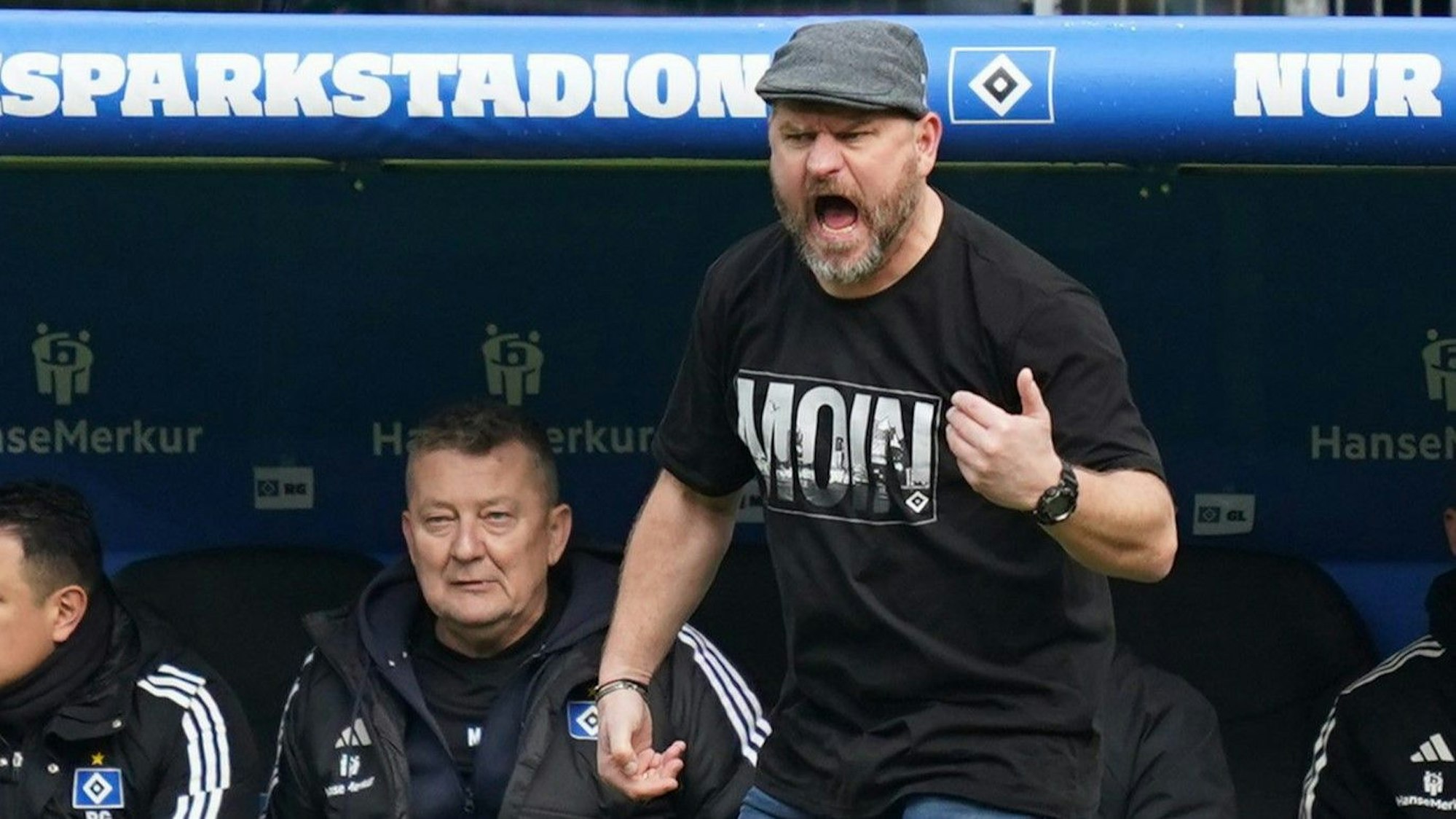 Wird an der Seitenlinie laut: Hamburgs Trainer Steffen Baumgart