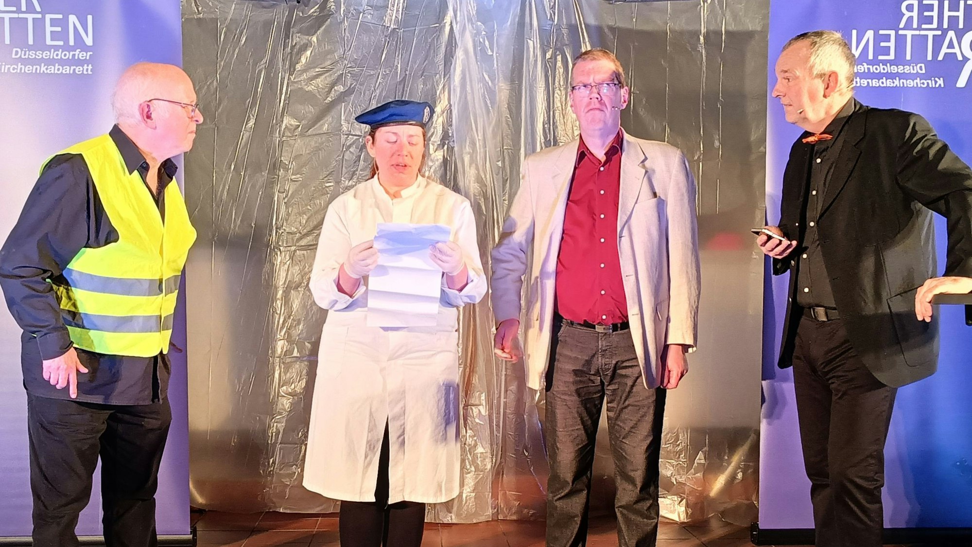 Vier Schauspieler der „LutherRatten“.