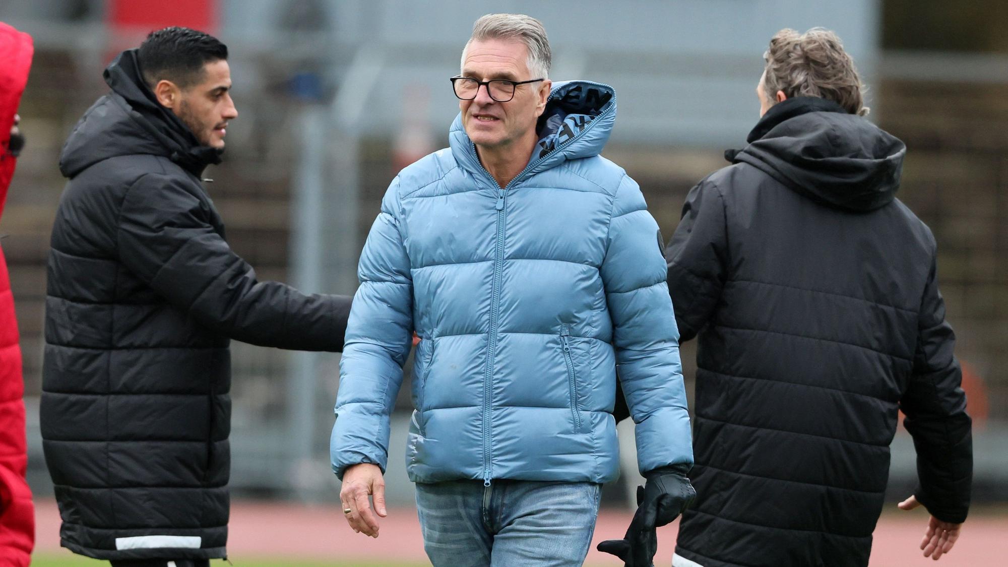 SC Fortuna Köln vs. SC Paderborn II, 4.Liga,
Mitte: Hanns-Jörg Westendorf (Fortuna), 04.02.2024, Bild: Herbert Bucco