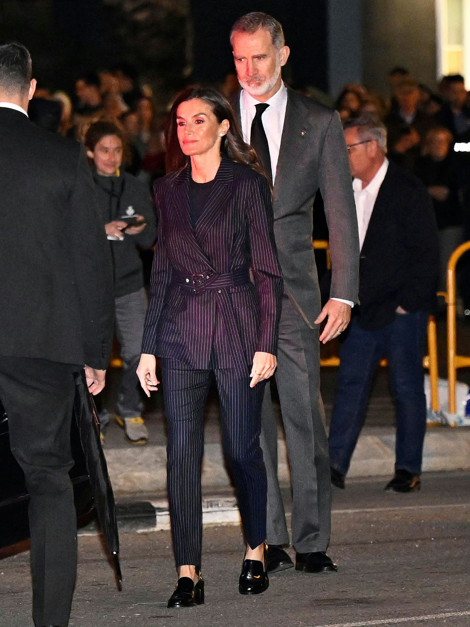 König Felipe und Königin Letizia beim Besuch in Valencia.