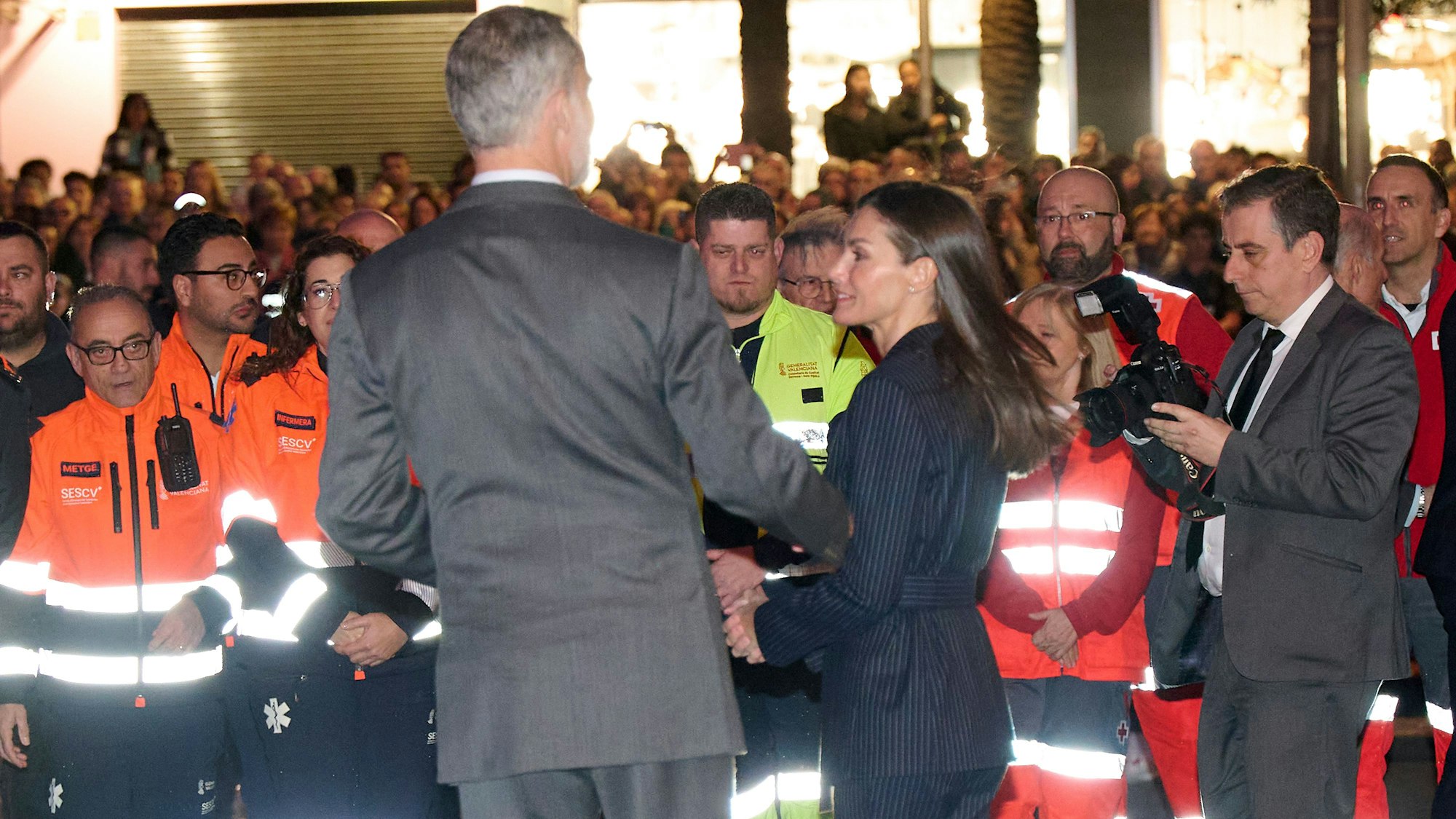König Felipe und Königin Letizia beim Besuch in Valencia.