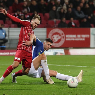 SC Fortuna Köln vs. 1. FC Düren, Mittelrheinpokal, Bitburger Pokal, Mitte: Adrian Stanilewicz, (Fortuna), 27.02.2024, Bild: Herbert Bucco