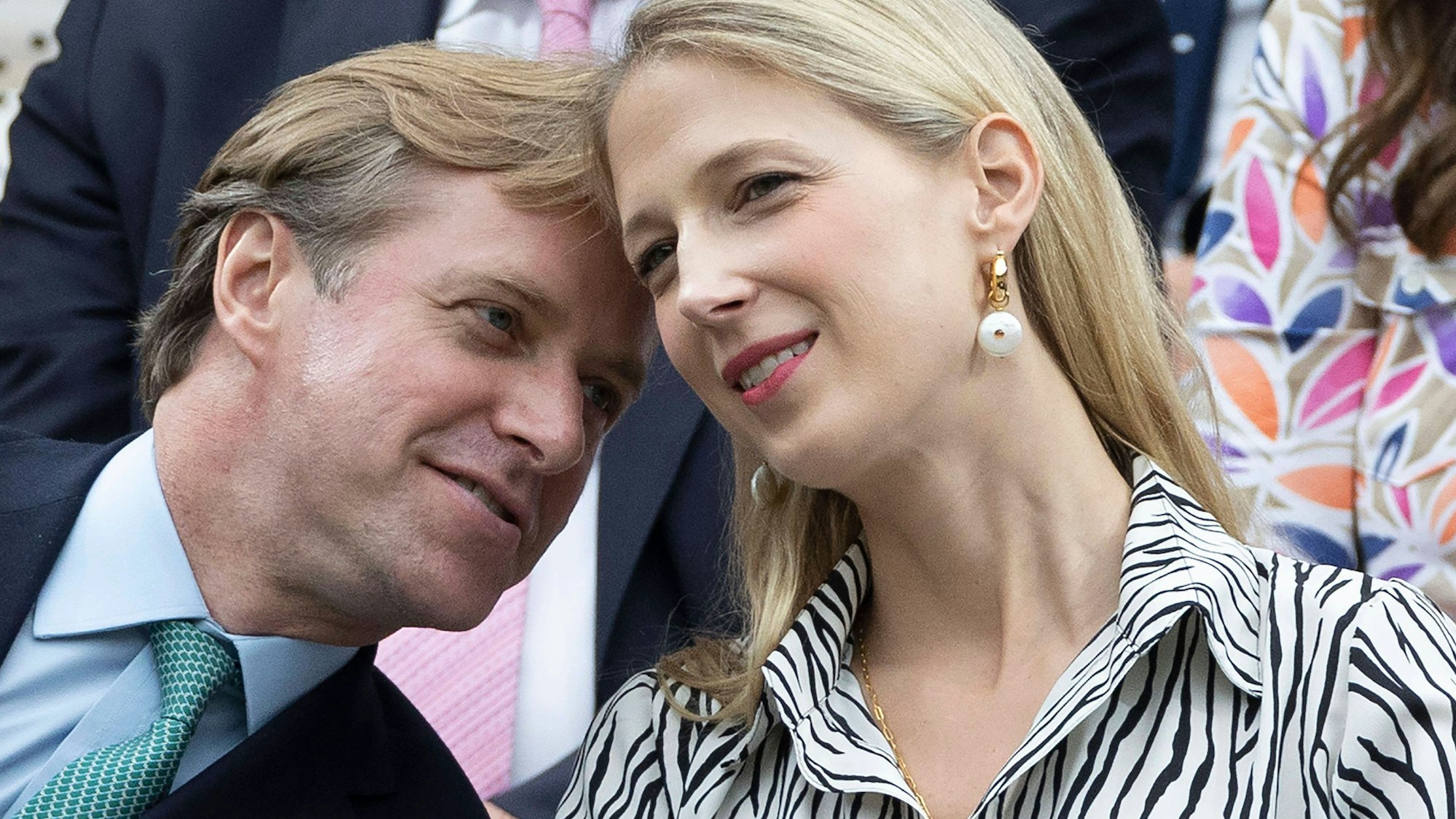 Thomas Kingston mit Ehefrau Lady Gabriella Kingston bei den Wimbledon Championships in London im Juli 2023 – rund sieben Monate vor seinem plötzlichen Tod durch eine Schussverletzung.