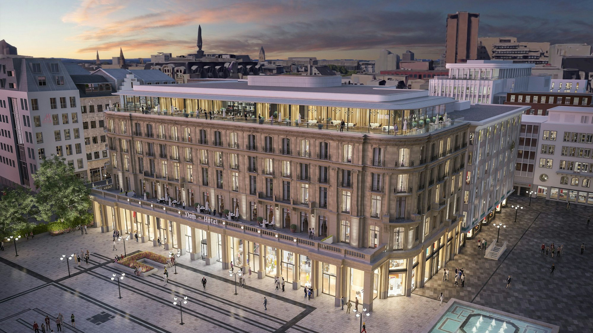 Für den Bau des Dom-Hotels musste eine zweite Planung erstellt werden.