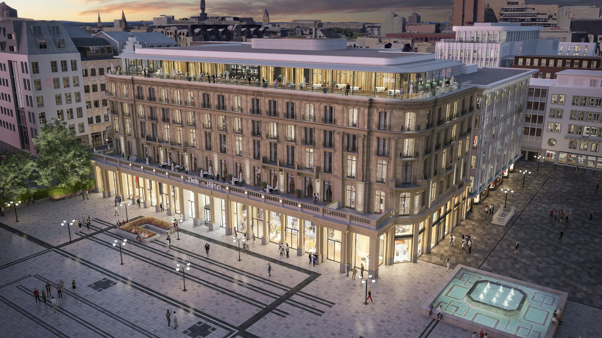 So soll das Dom-Hotel mal aussehen.