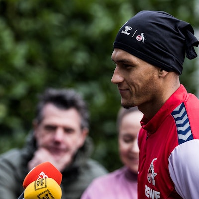 Davie Selke sprach am Geißbockheim über die kommenden Wochen.