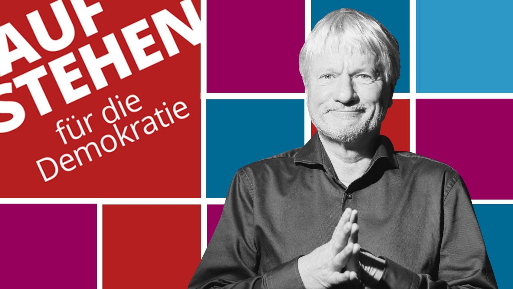 Kabarettist Jürgen Becker sieht seine Aufgabe darin, die Demokratie zu verteidigen.