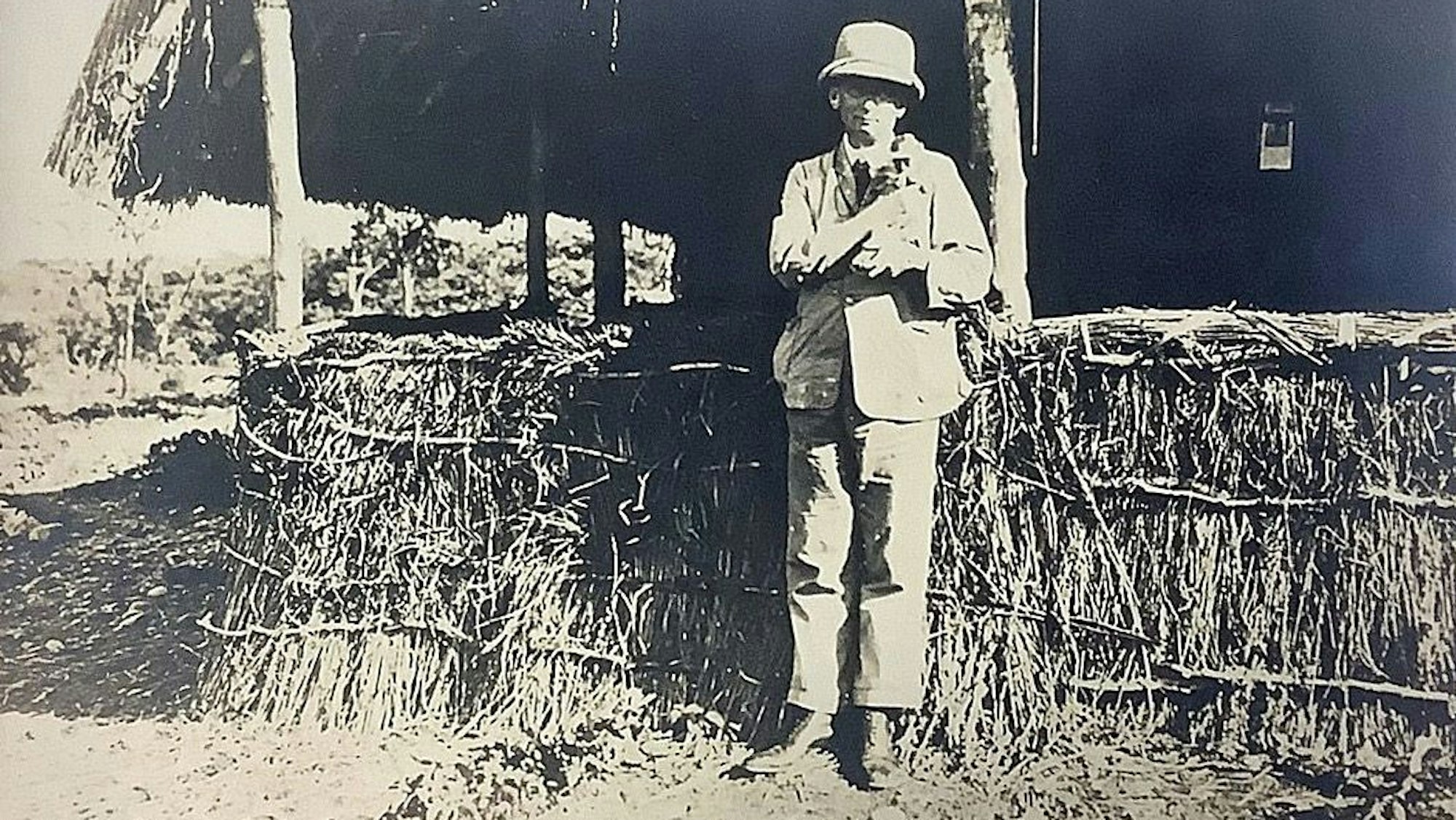 Friedrich-Karl Kleine während der Afrikaexpedition