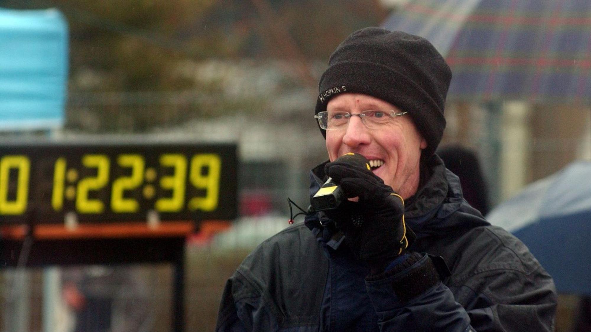 Staffel-Marathonlauf Pulheim: Moderator Jochen Baumhoff