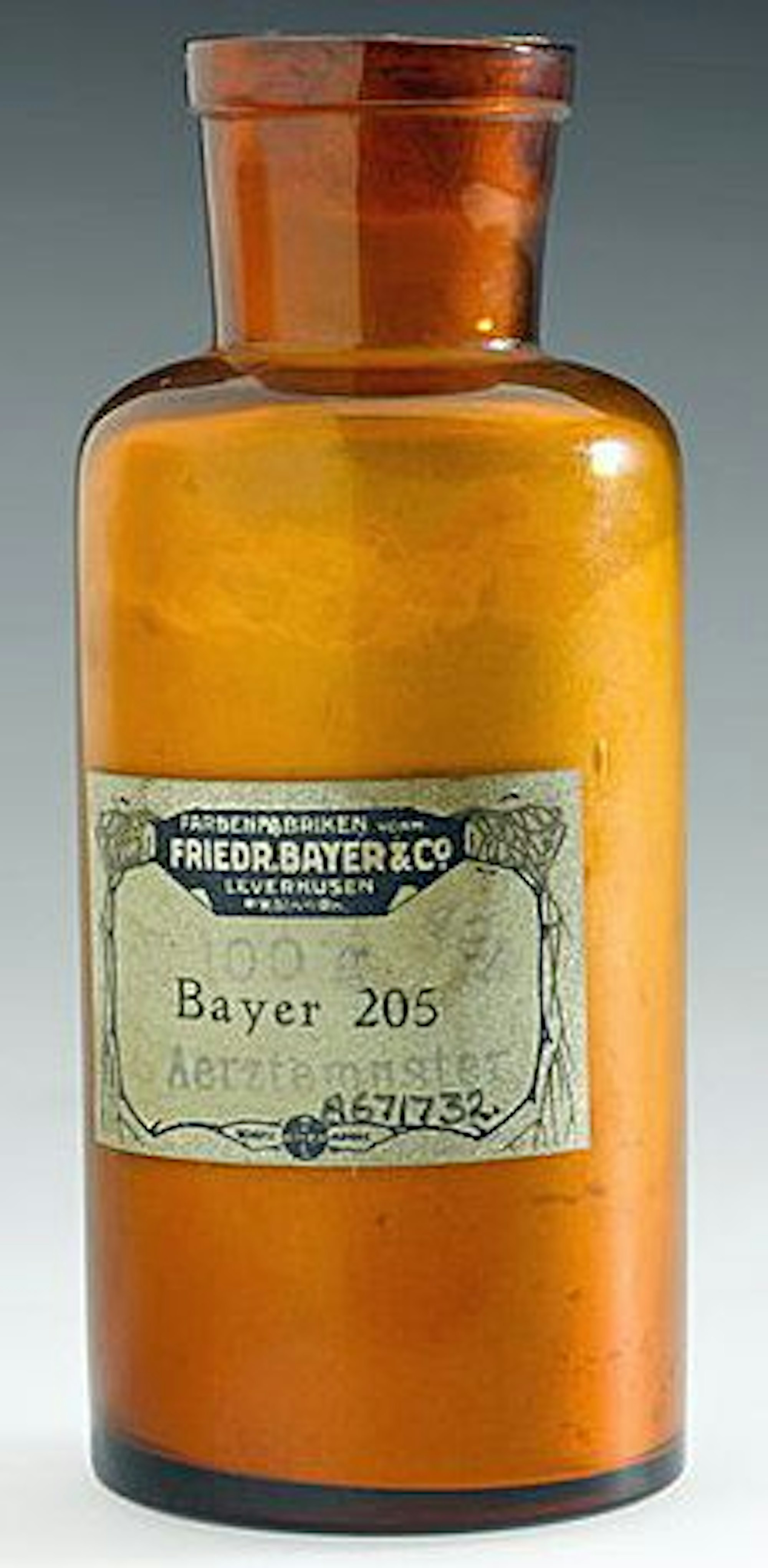 Die Puderversion des Präparates Bayer 205.