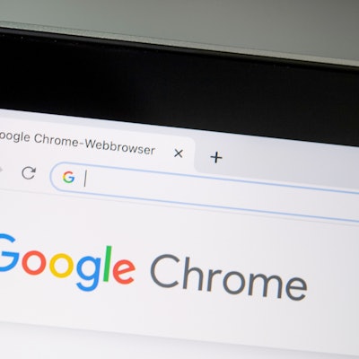 Ein Screenshot des Webbrowsers Google Chrome