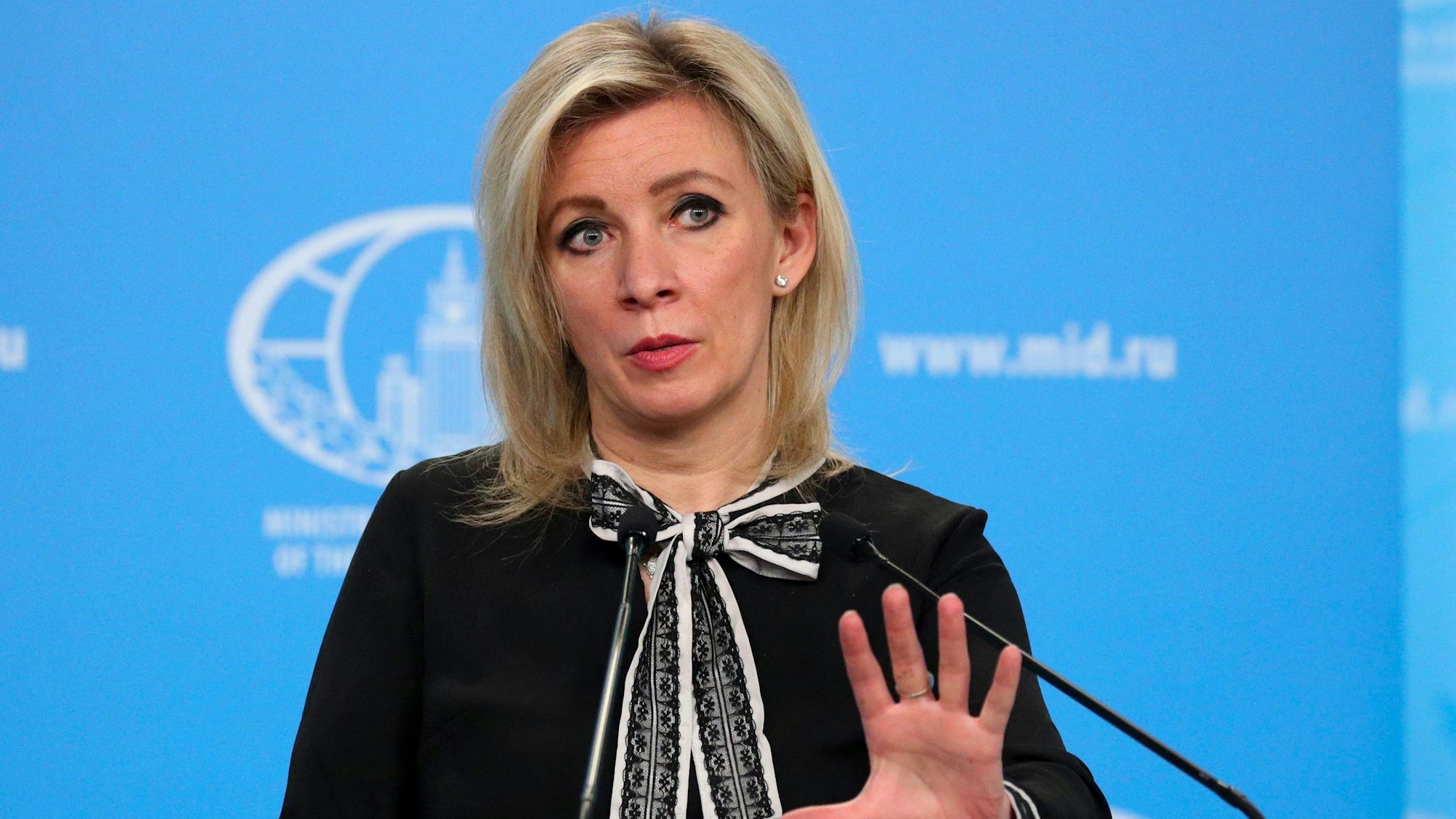 Maria Sacharowa ist die Sprecherin des russischen Außenministeriums. (Archivbild)