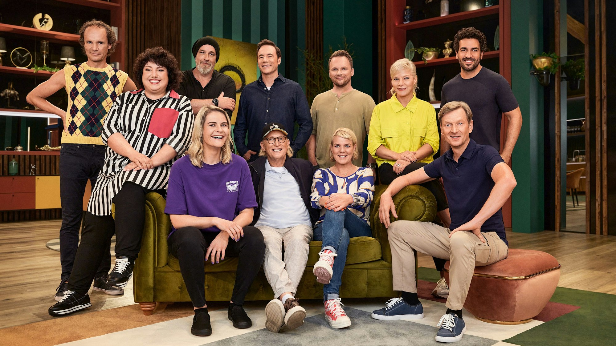 Die Teilnehmer der fünften Staffel der preisgekrönten Comedy-Show„LOL – Last One Laughing“.