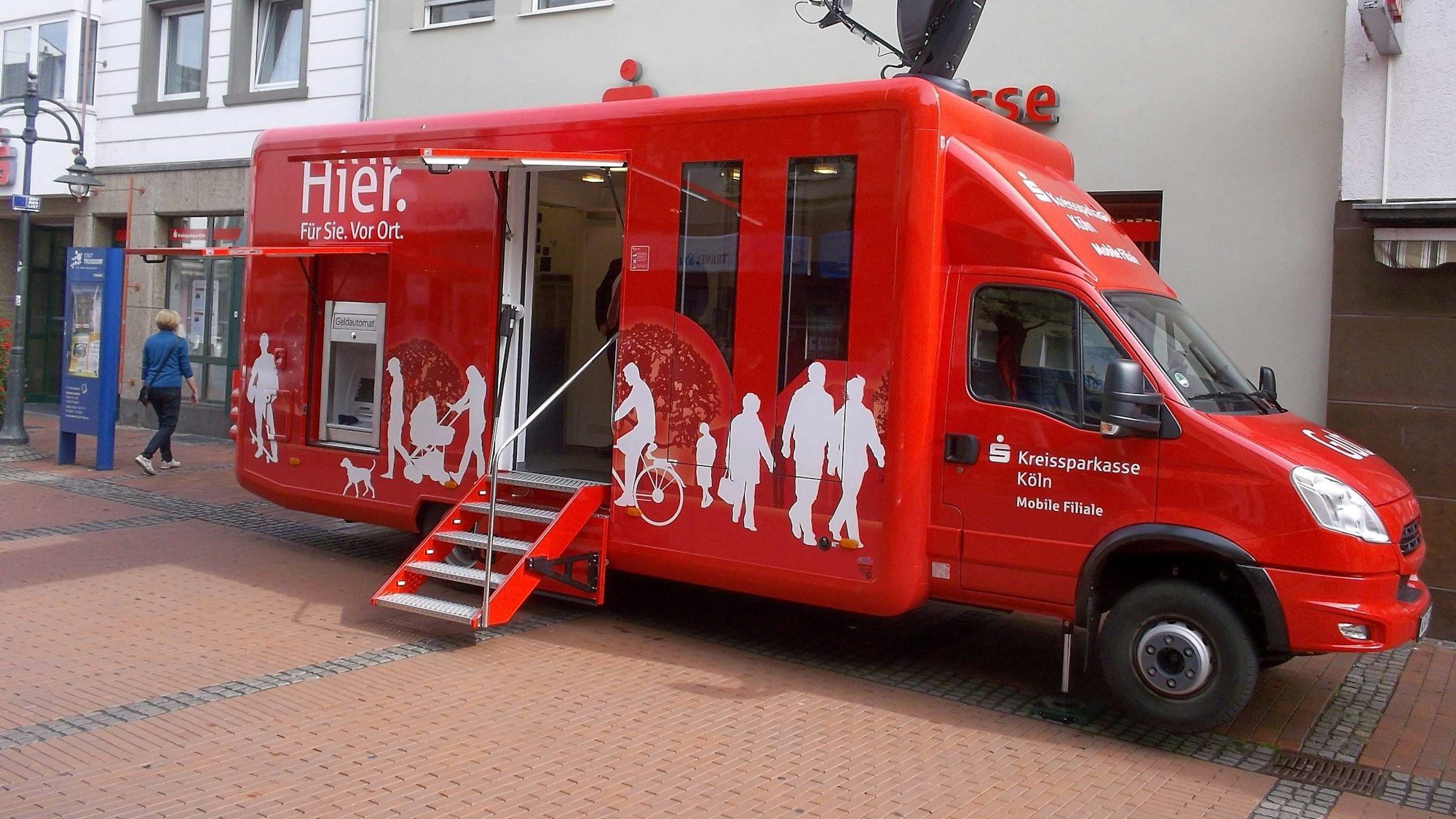 Mobile Filiale der Kreissparkasse Köln in Troisdorf