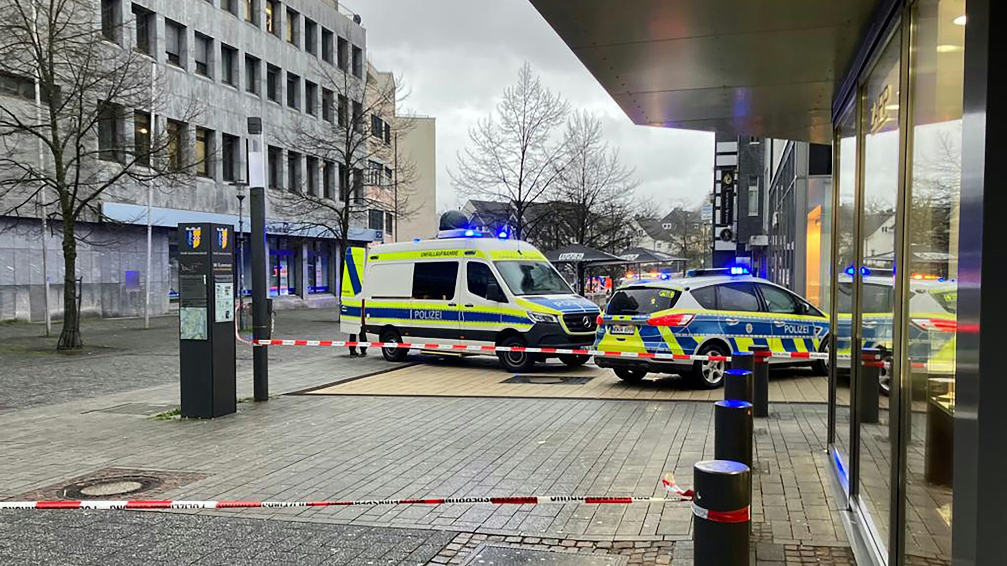Der Tatort in der Gummersbacher Innenstadt.