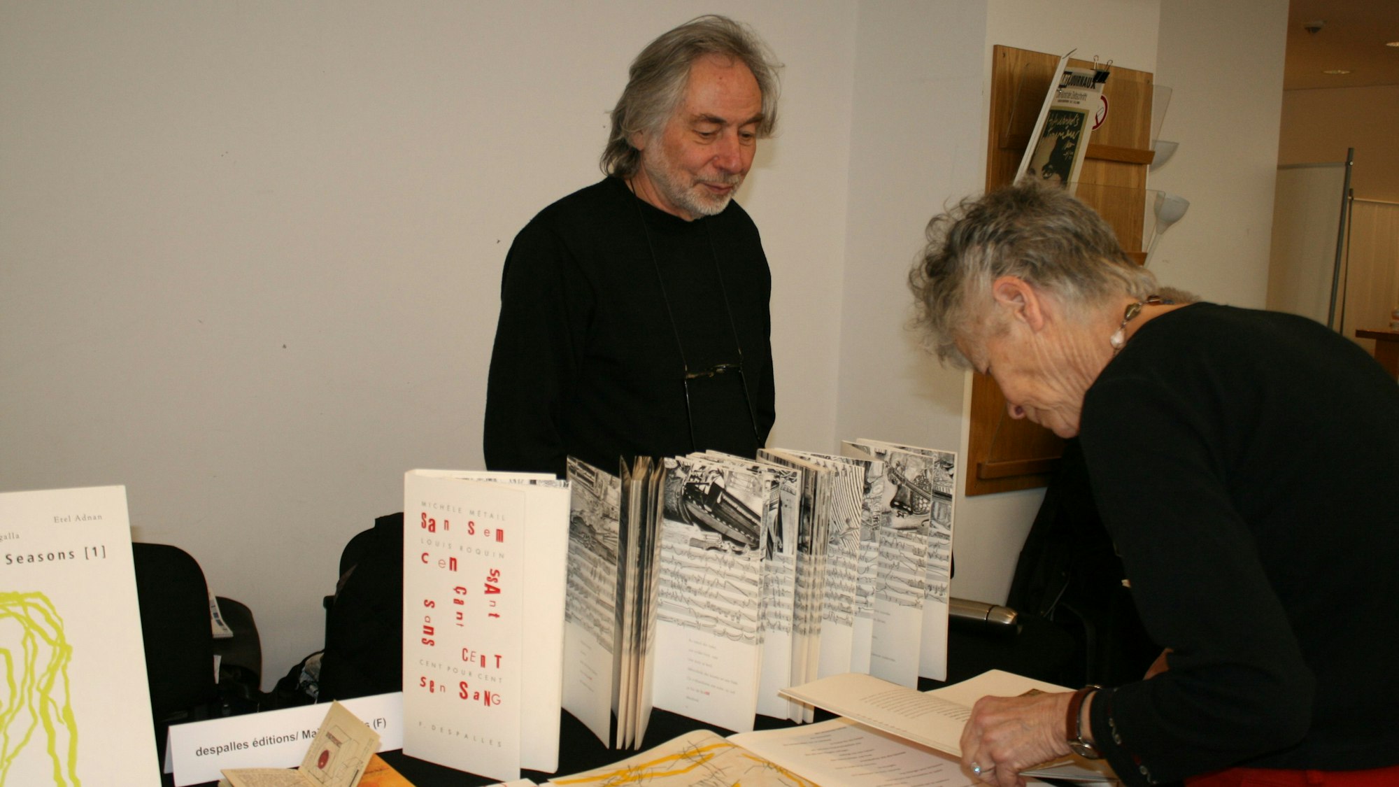 Editionale Am Stand der in Mainz und Paris ansässigen Despalles Edition, die nicht zum ersten Mal bei der Editionale dabei war.