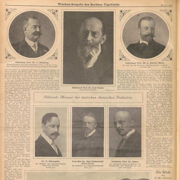 Hommage an Eichengrün und Chemiker-Kollegen im Berliner Tageblatt von 1913