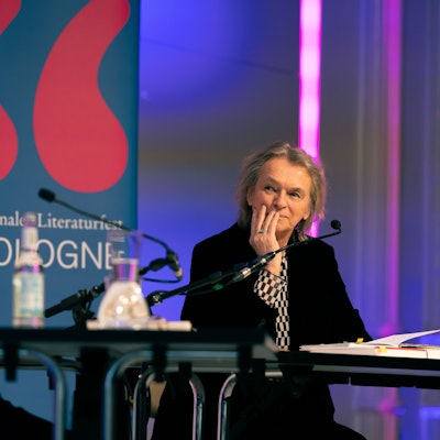 Elke Heidenreich und Michael Krüger bei der lit.Cologne.