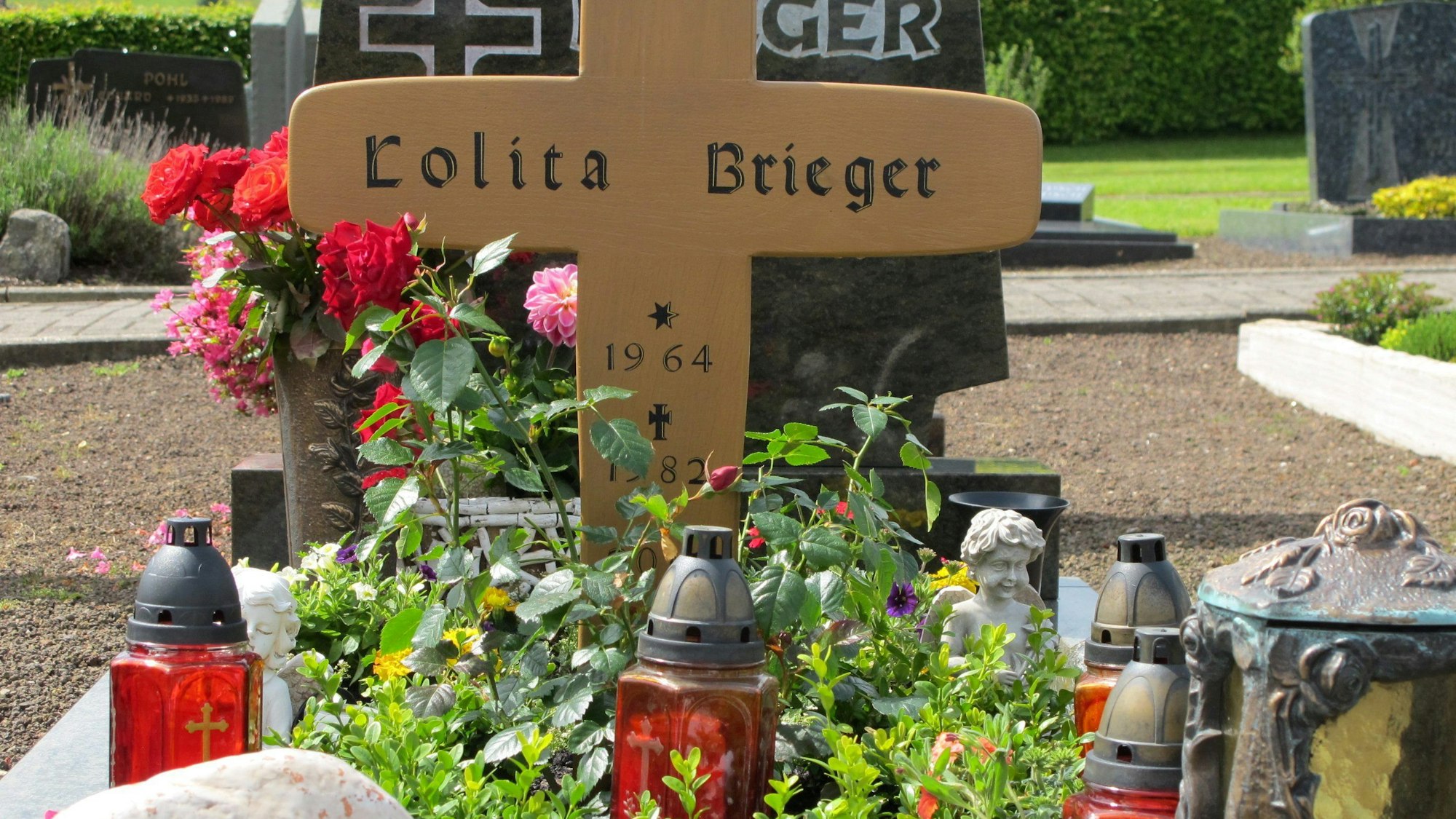 Das Grab von Lolita Brieger.