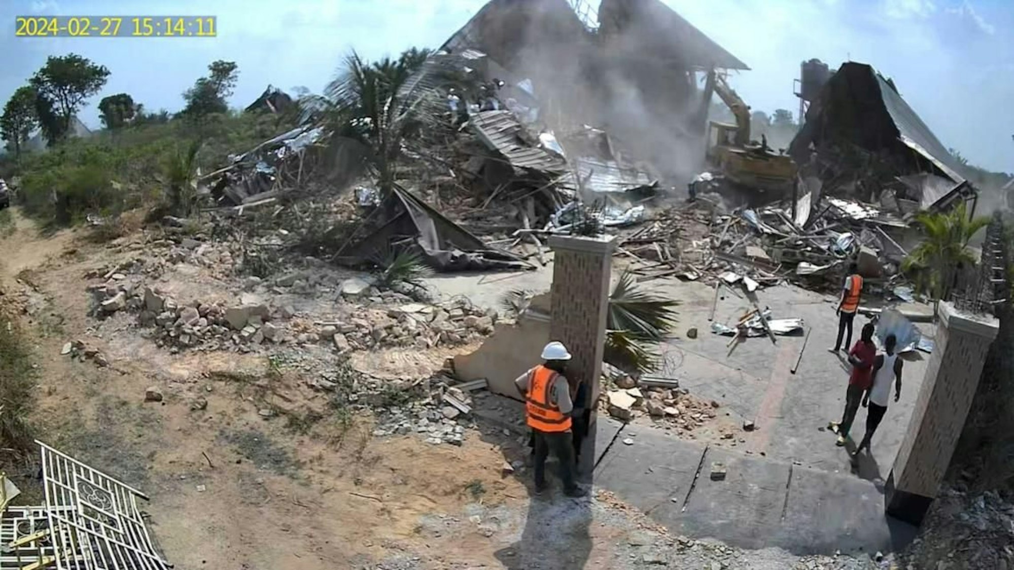 Das Haus des Bonner Kaplans in Nigeria wurde dem Erdboden gleich gemacht.