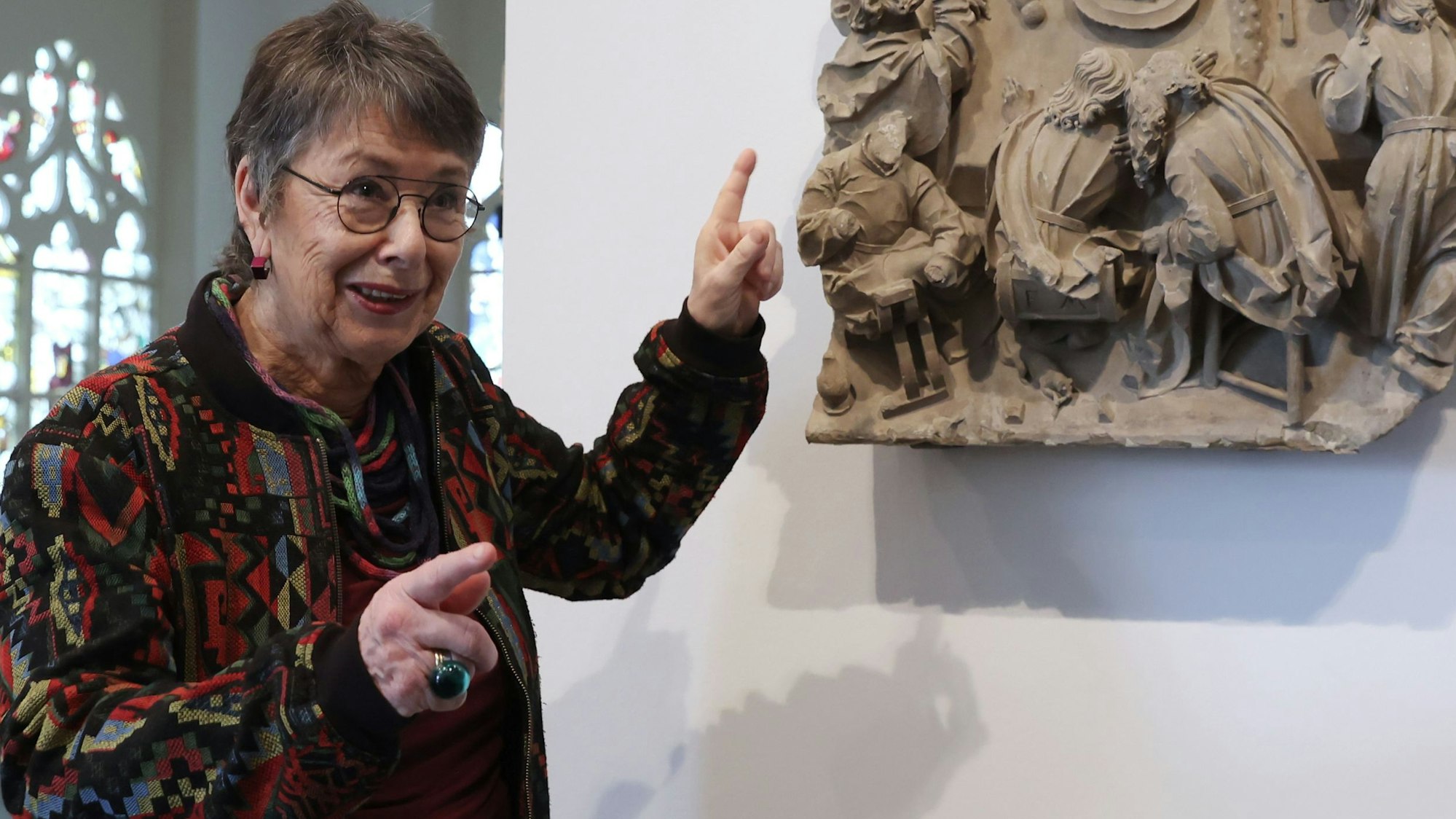 Dombaumeisterin a.D. Barbara Schock-Werner im Kölner Museum Schnütgen